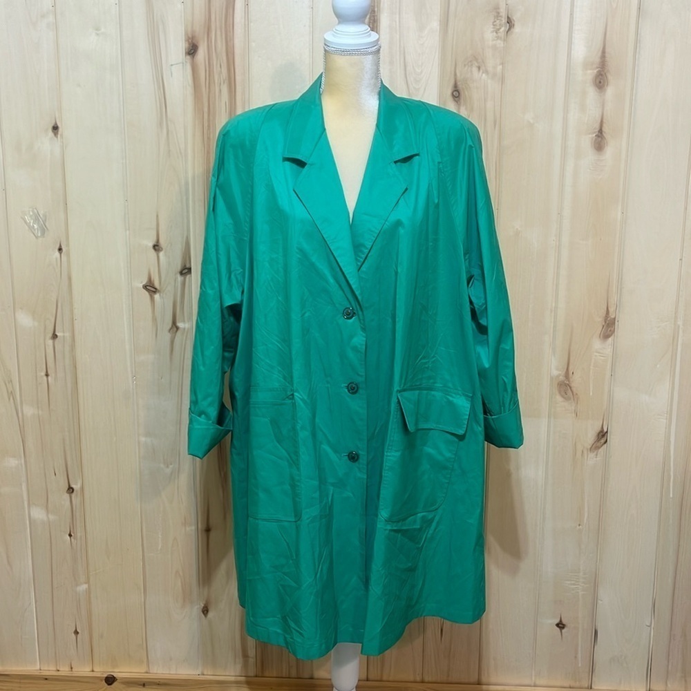 Vintage London‎ Fog Green Should Pad Coat Size 12